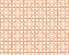 Ormond Fret Wallcovering Tangerine SCWP88613D0005 by Scalamandre Designer Wallpaper
