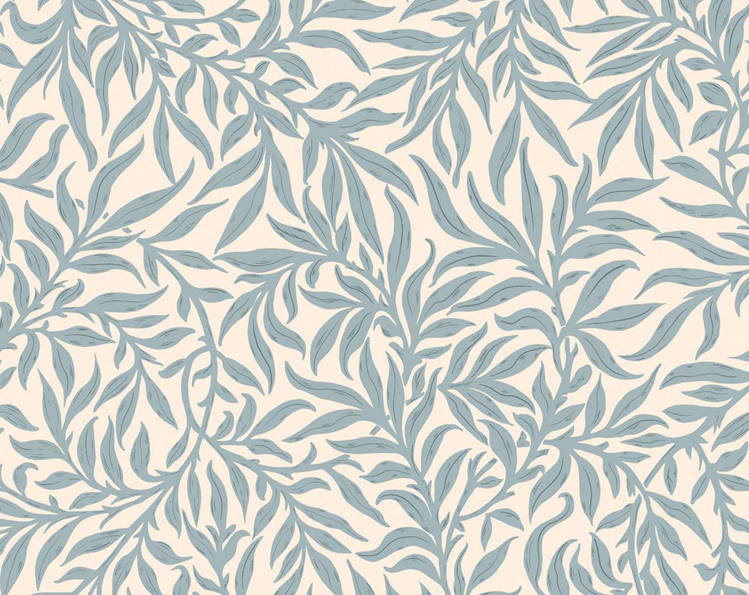Willow Wallcovering Misty Blue SCWP88614D0006 by Scalamandre Designer Wallpaper