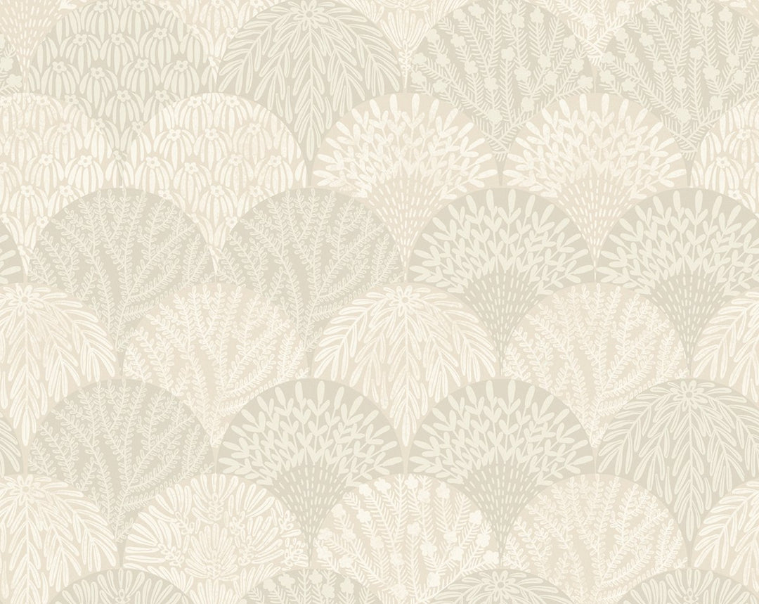 Herb Garden Wallcovering Linen SCWP88618D0002 by Scalamandre Designer Wallpaper