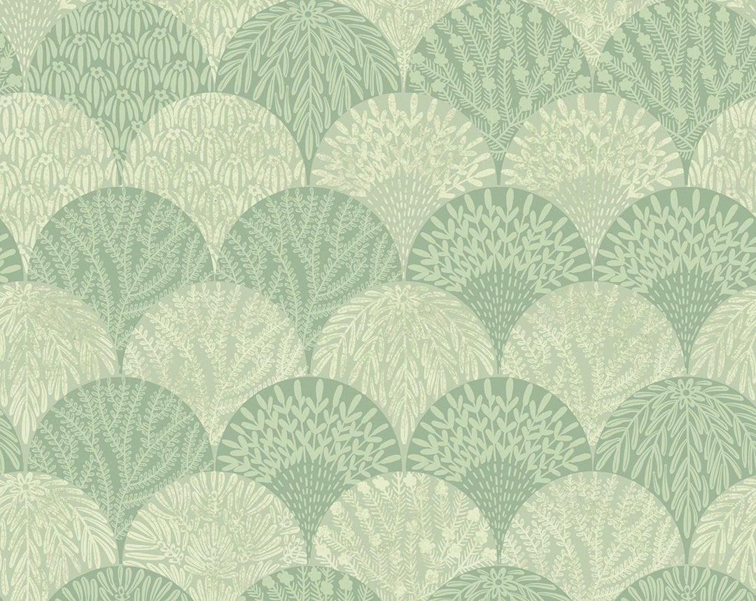Herb Garden Wallcovering Sage SCWP88618D0004 by Scalamandre Designer Wallpaper