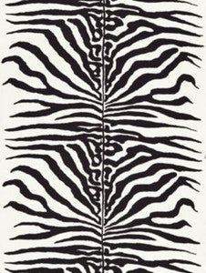Zebra Black SC16366M0001 by Scalamandre Designer Fabric