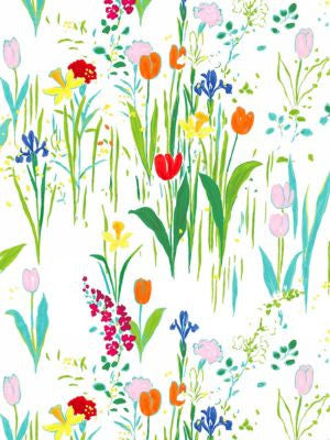 Guermantes White SC165470001 by Scalamandre Designer Fabric BELLE JARDIN 100% COTTON FRANCE LIGHT DUTY Horizontal: 34.5" and Vertical: 50" 50 - Swanky Fabrics -