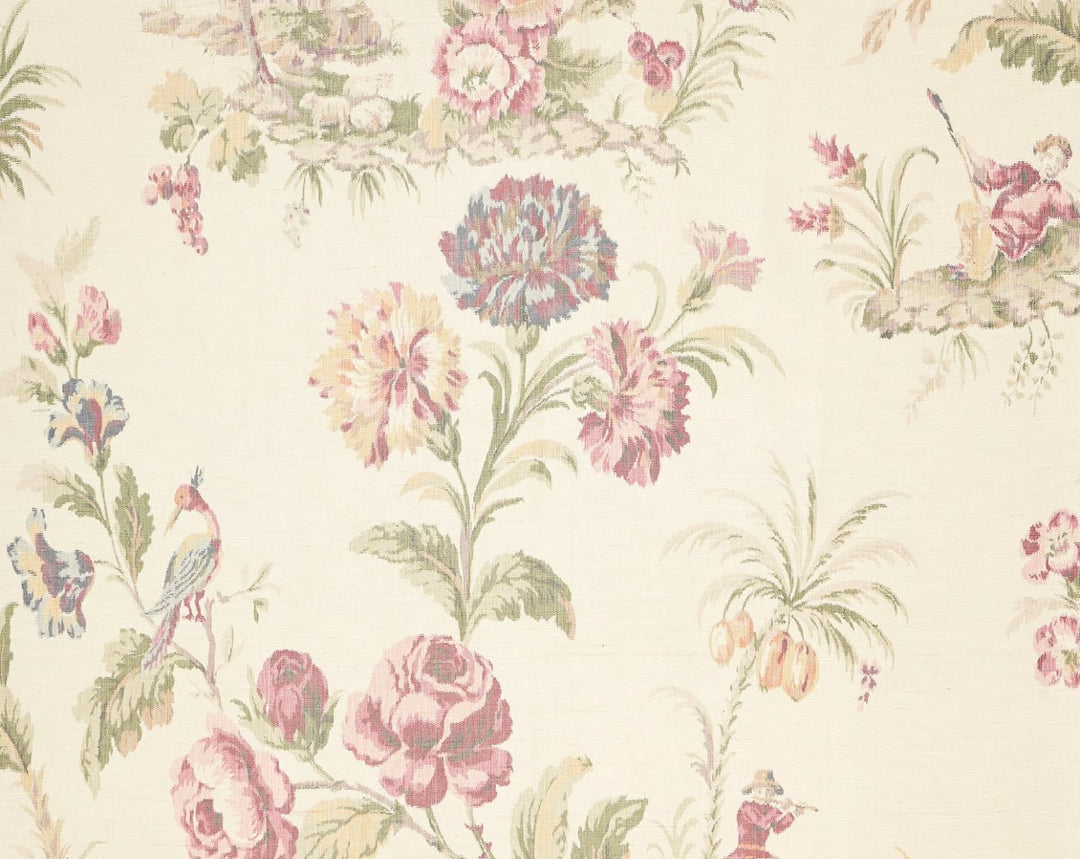Somerset Silk Warp Print Bloom SC165850001 by Scalamandre Designer Fabric