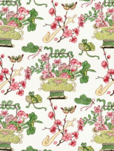 Shanghai Blossoms Spring SC165910001 by Scalamandre Designer Fabric