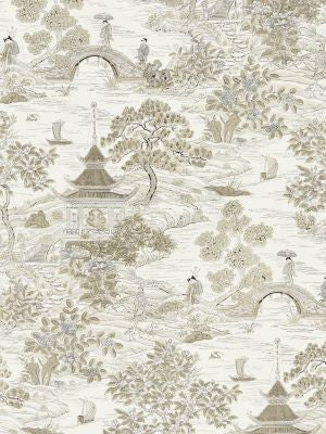 Satomi Hand Block Print Pewter SC166240001 by Scalamandre Designer Fabric PACIFICA 100% LINEN THAILAND MEDIUM DUTY Horizontal: 47.5" and Vertical: 35.25" 54.25 - Swanky Fabrics -
