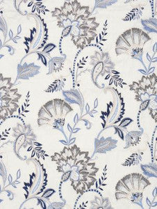 Adara Embroidery Delft SC270360001 by Scalamandre Designer Fabric