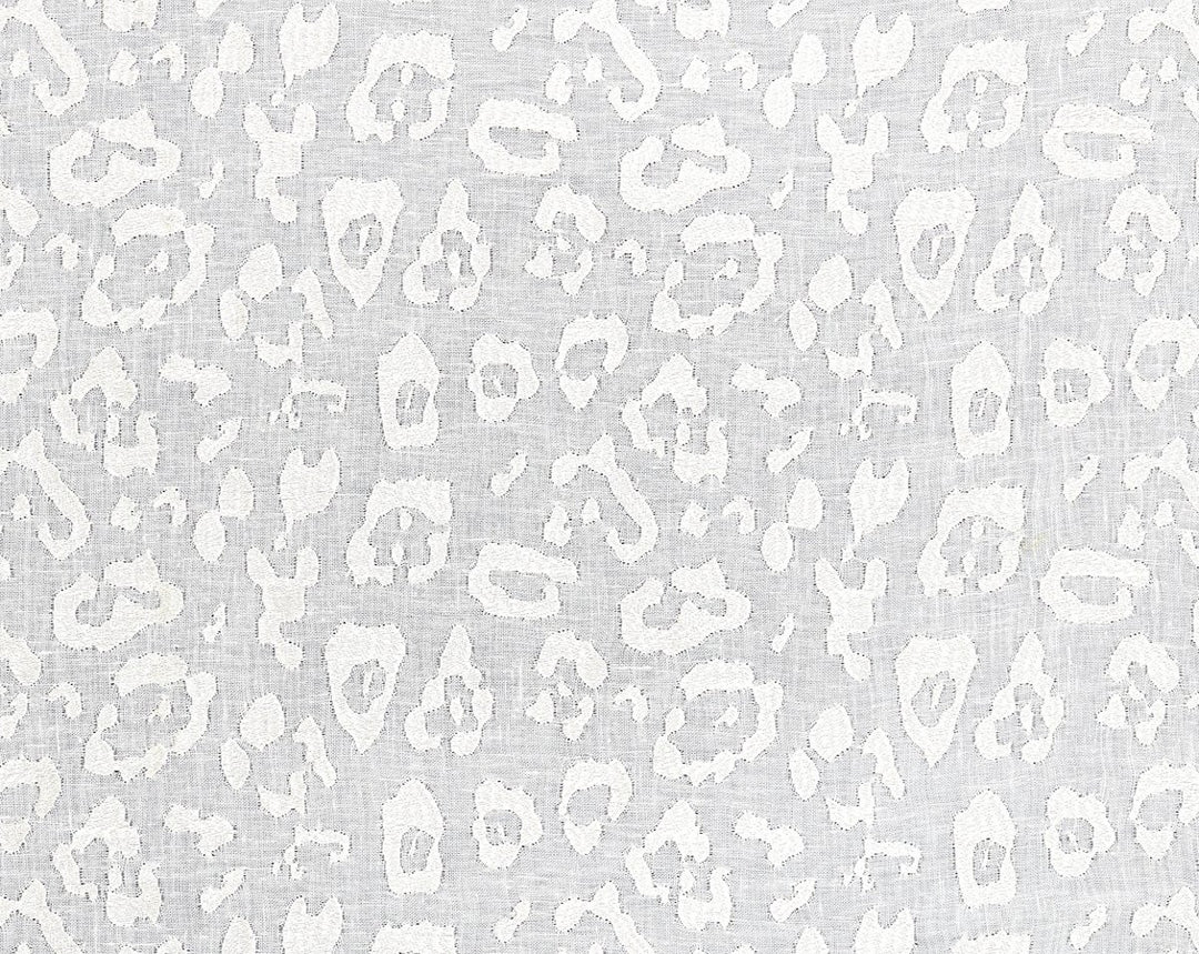 Leopard Linen Sheer Ivory SC270540001 by Scalamandre Designer Fabric