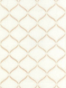 Rondure Embroidery Bisque SC270740001 by Scalamandre Designer Fabric