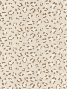 Broderie Leopard Camel On Cream SC270750001 by Scalamandre Designer Fabric
