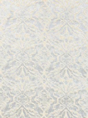 Palazzo Velvet Glacier SC270840001 by Scalamandre Designer Fabric MERCHANTE 49% VISCOSE 38% COTTON 13% METALLIC INDIA HEAVY DUTY Horizontal: 12.875" and Vertical: 13.75" 54 - Swanky Fabrics -