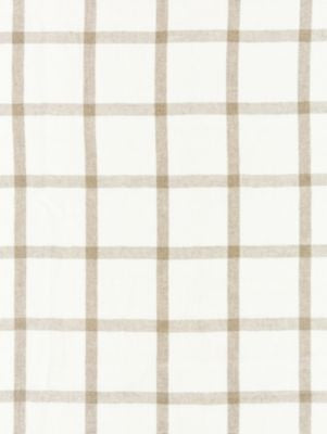 Wilton Linen Check Linen SC271520001 by Scalamandre Designer Fabric CHATHAM STRIPES & PLAIDS 100% LINEN INDIA MEDIUM DUTY Horizontal: 5.25" and Vertical: 4.5" 53 - Swanky Fabrics -