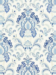 Ava Damask Embroidery Porcelain SC271640001 by Scalamandre Designer Fabric
