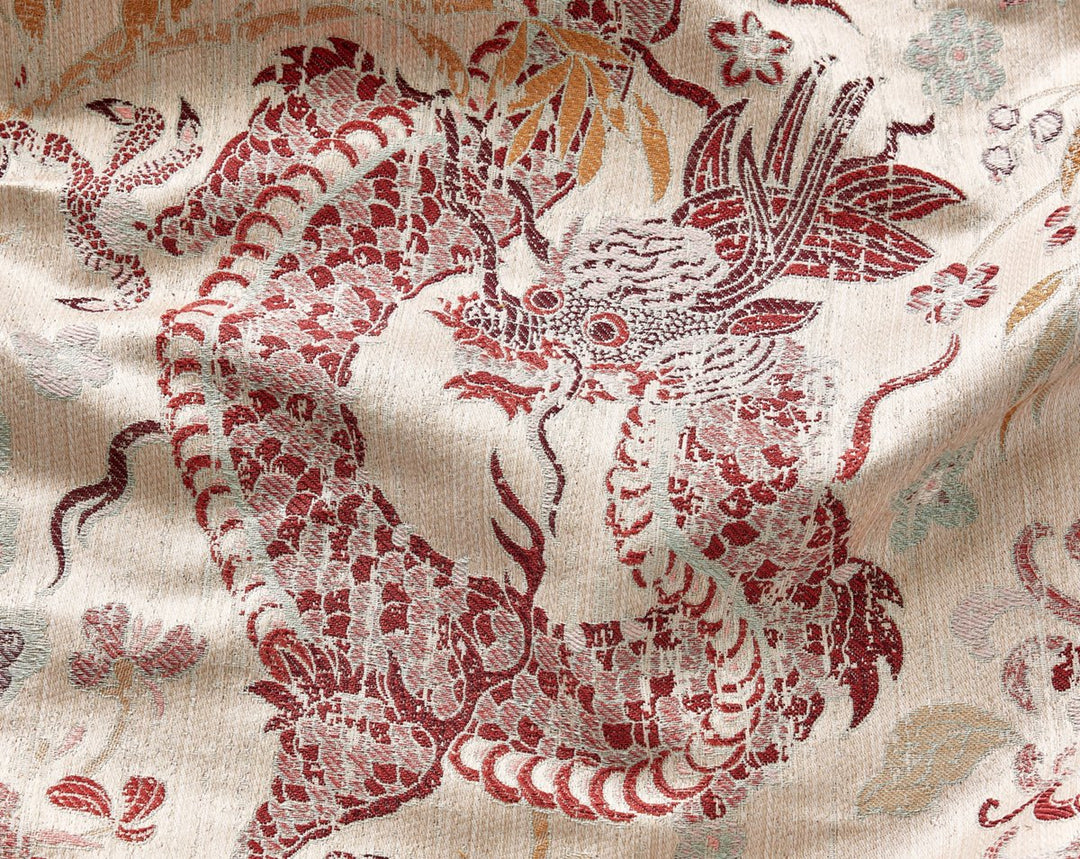 Dragon Tableau Winter Rose SC273270001 by Scalamandre Designer Fabric