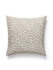 Backyard Bengal Outdoor Pillow 22 X 22 - Limestone SCBENGPILL0001 by Scalamandre Designer Pillows