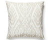 Borneo Ikat Outdoor Pillow 22 X 22 - Linen SCBORNPILL0001 by Scalamandre Designer Pillow