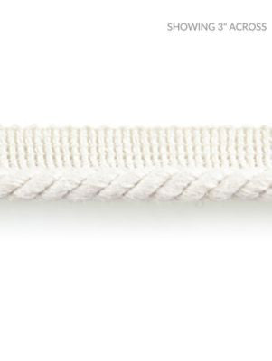 Anders Linen Cord Blanc SCC3080001 by Scalamandre Designer Trim NORDEN 100% LINEN BELGIUM LIGHT DUTY Horizontal: and Vertical: 0.38 - Swanky Fabrics -