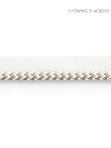 Zig Zag Cord Linen SCC3130001 by Scalamandre Designer Trim