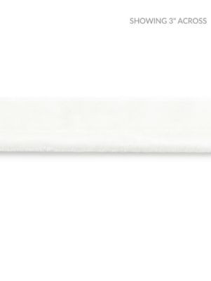 Velvet Rope Cord Snow SCC3160001 by Scalamandre Designer Trim PACIFICA 12% COTTON 6% POLYESTER, 68% POLYAMIDE 14% VISCOSE GERMANY MEDIUM DUTY Horizontal: 0" and Vertical: 0" 0.25 - Swanky Fabrics -