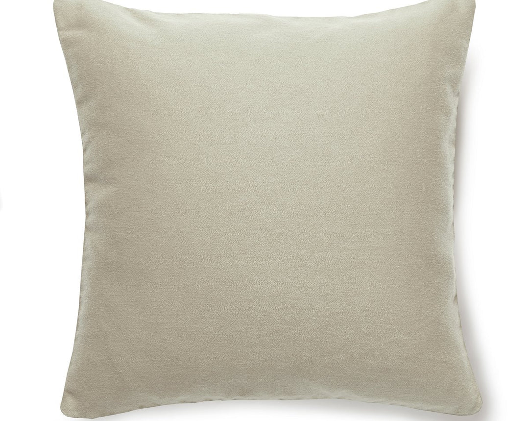 Dapper Flannel Pillow 22 X 22 - Eggshell SCDAPPPILL0001 by Scalamandre Designer Pillow