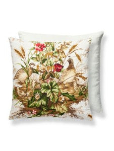 Edwin'S Covey Pillow 22 X 22 - Multi On White SCEDWINPILL0001 by Scalamandre Designer Pillows