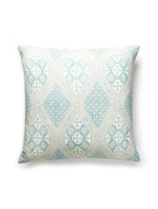 Farrah Print Pillow 22 X 22 - Misty Island SCFARRPILL0001 by Scalamandre Designer Pillows
