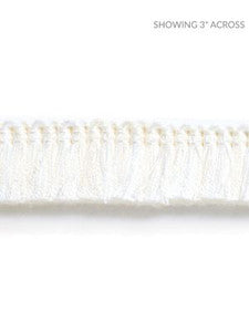 Gardiner Brush Fringe Snow SCFC14940001 by Scalamandre Designer Trim