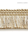 Shimmer Brush Fringe Champagne SCFC14950001 by Scalamandre Designer Trim