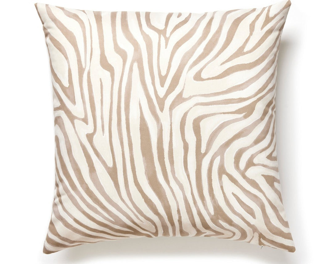 Kenya Faux Suede Pillow 22 X 22 - Sandstone SCKENYPILL0001 by Scalamandre Designer Pillow