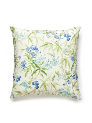 Lanai Outdoor Pillow 22 X 22 - Lagoon SCLANAIPILL0001 by Scalamandre Designer Pillows 100% POLYESTER U.S.A. Horizontal: and Vertical: 0 - Swanky Fabrics -