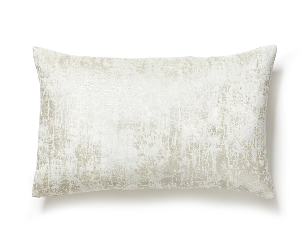 Tesoro Velvet Pillow 14 X 22 - Moonbeam SCLBDK166170001 by Scalamandre Designer Pillow