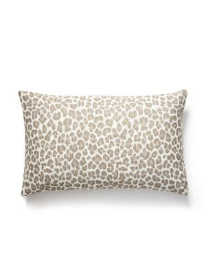 Backyard Bengal Outdoor Pillow 14 X 22 - Limestone SCLBENGPILL0001 by Scalamandre Designer Pillows 100% UV POLYESTER U.S.A. HEAVY DUTY Horizontal: and Vertical: 0 - Swanky Fabrics -