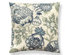 Canterbury Linen Pillow 22 X 22 - Oyster & Indigo SCSDDK165930001 by Scalamandre Designer Pillow