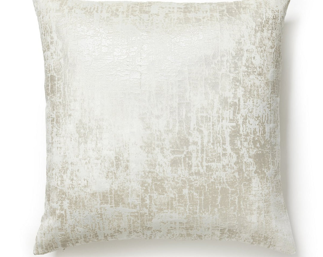 Tesoro Velvet Pillow 22 X 22 - Moonbeam SCSDDK166170001 by Scalamandre Designer Pillow