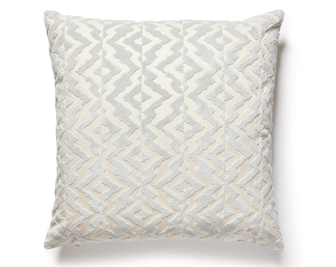Echo Velvet Pillow 22 X 22 - Cloud SCSDDK270850001 by Scalamandre Designer Pillow