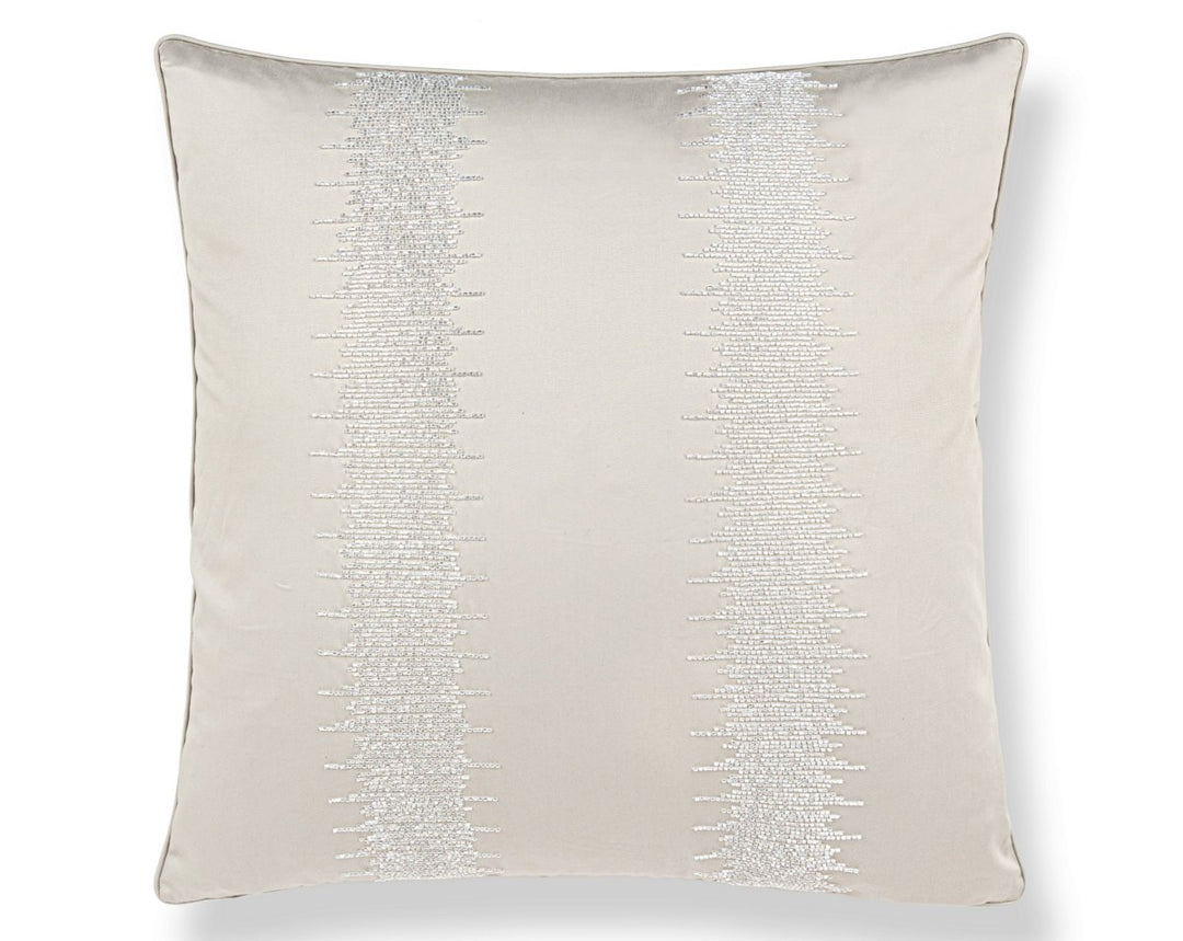 Veronica Beaded Pillow 22 X 22 - Glacier SCSDDS883860001 by Scalamandre Designer Pillow