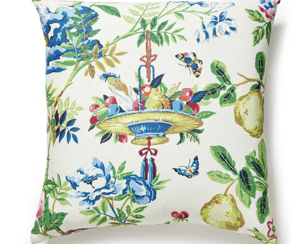 Shantung Garden Pillow 24 X 24 - Bloom SCSEDK165830001 by Scalamandre Designer Pillow