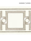 Square Link Embroidered Tape Platinum SCT32870001 by Scalamandre Designer Trim