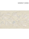 Laurel Embroidered Tape Vellum SCT32920001 by Scalamandre Designer Trim