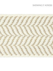 Artemis Tape Flax On Ivory SCT32940001 by Scalamandre Designer Trim