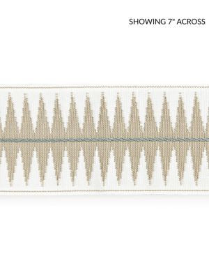 Soleil Tape Linen SCT33080001 by Scalamandre Designer Trim ISOLA INDOOR / OUTDOOR 100% POLYOLEFIN UNITED KINGDOM HEAVY DUTY Horizontal: .5" and Vertical: 3.5 - Swanky Fabrics -