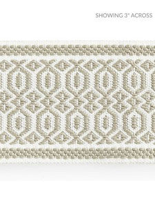 Tulum Diamond Tape Linen SCT33120001 by Scalamandre Designer Trim