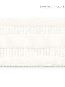 Runway Velvet Tape Snow SCT33250001 by Scalamandre Designer Trim