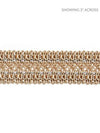 Selena Gimp Braid Flax & Silver SCV12400001 by Scalamandre Designer Trim
