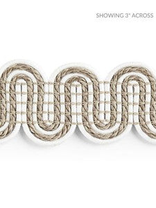 Serpentine Braid Linen SCV12460001 by Scalamandre Designer Trim