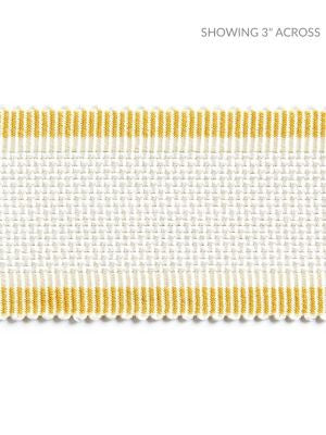 Odeon Shimmer Braid Buttercup SCV12490001 by Scalamandre Designer Trim NOVANTA PASSEMENTERIE 96% RAYON 4% POLYESTER INDIA LIGHT DUTY Horizontal: 0" and Vertical: 0" 2 - Swanky Fabrics -