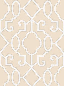 Ming Fretwork Wallpaper Alabaster SCWP883560001 by Scalamandre Designer Wallpaper