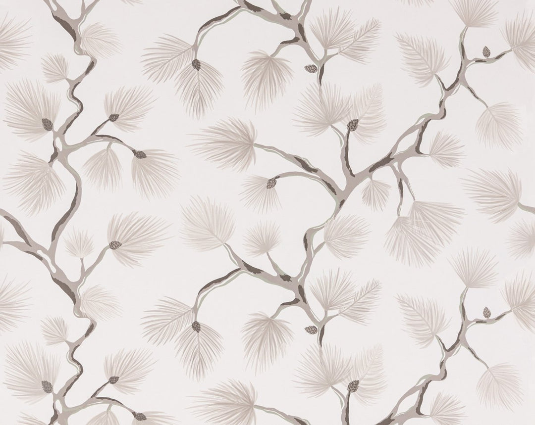 Pignoli Wallcovering Snow SCWP88593D0001 by Scalamandre Designer Wallpaper