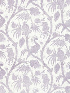 Balinese Peacock Linen Print Lavender SC165750002 by Scalamandre Designer Fabric