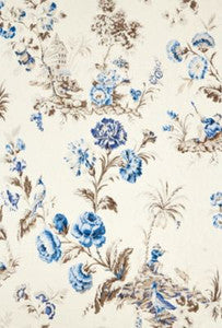 Somerset Linen Print Porcelain SC165840002 by Scalamandre Designer Fabric