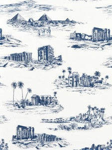 Cairo Toile Lapis SC166350002 by Scalamandre Designer Fabric